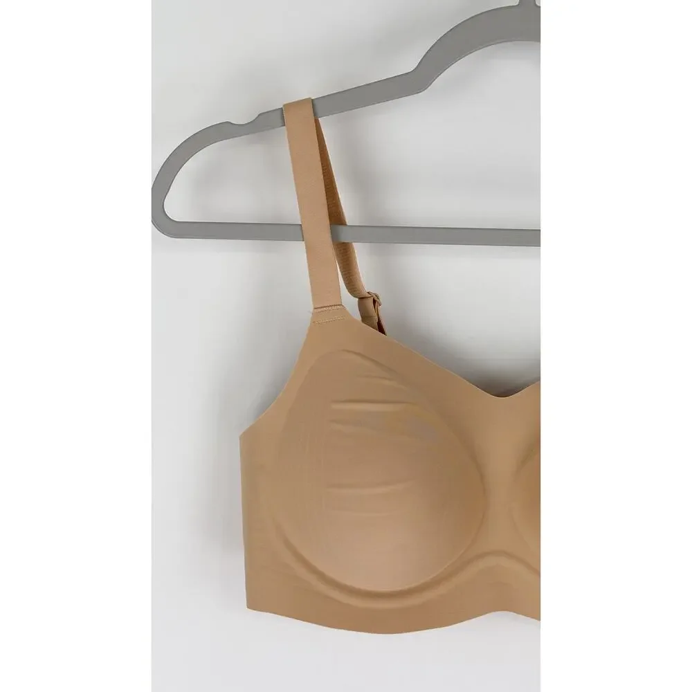 Knix Revolution Full Coverage Bra Warm Sand Womens Size M+ Medium+ New Wireless - Picture 4 of 12